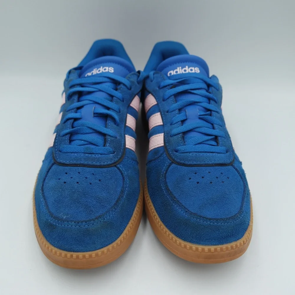 Adidas Breakneck Sleek Blue Pink Suede Gum Sole Sneakers Womens Size 9